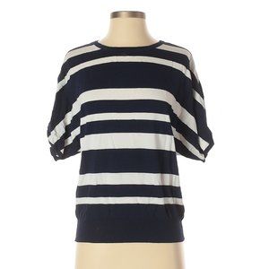 Striped 3/4 sleeve sweater